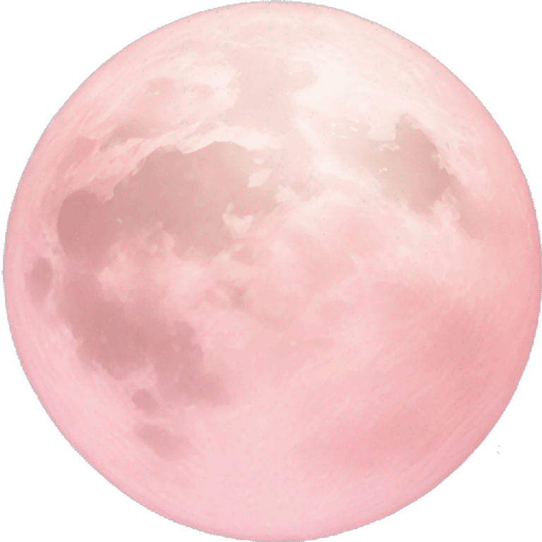 pastel pink moon emoji