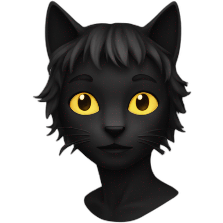 Chat noir emoji