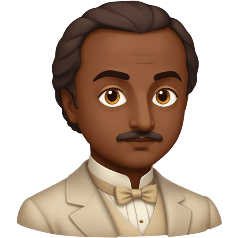 Cinematic Realistic Khalil Gibran Portrait Emoji, depicted as a poetic visionary with gentle thoughtful eyes in classic attire, rendered with soft textures and warm ethereal lighting that captures his literary spirit. emoji