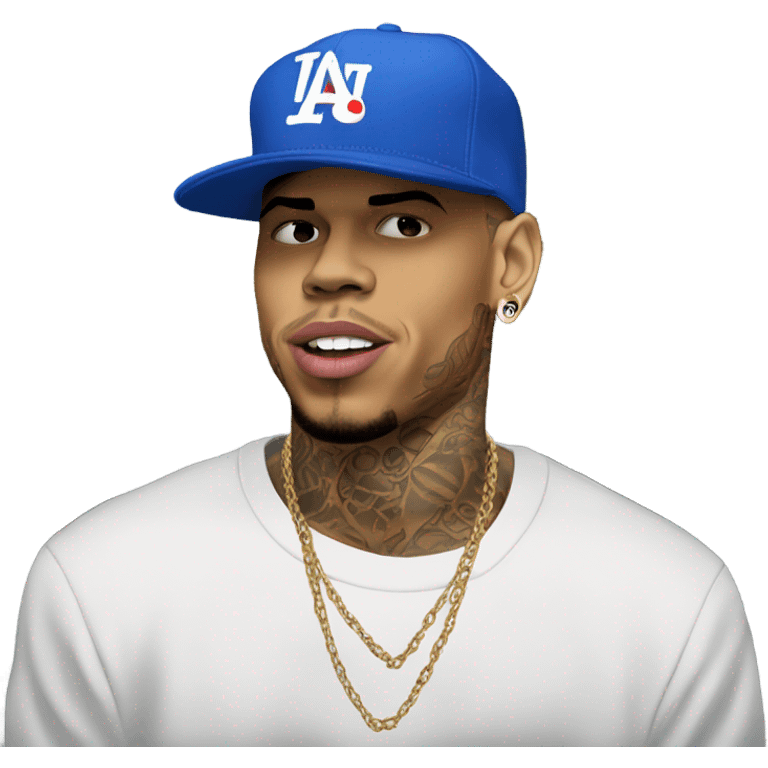 Hyper Realistic Chris Brown forever album  emoji