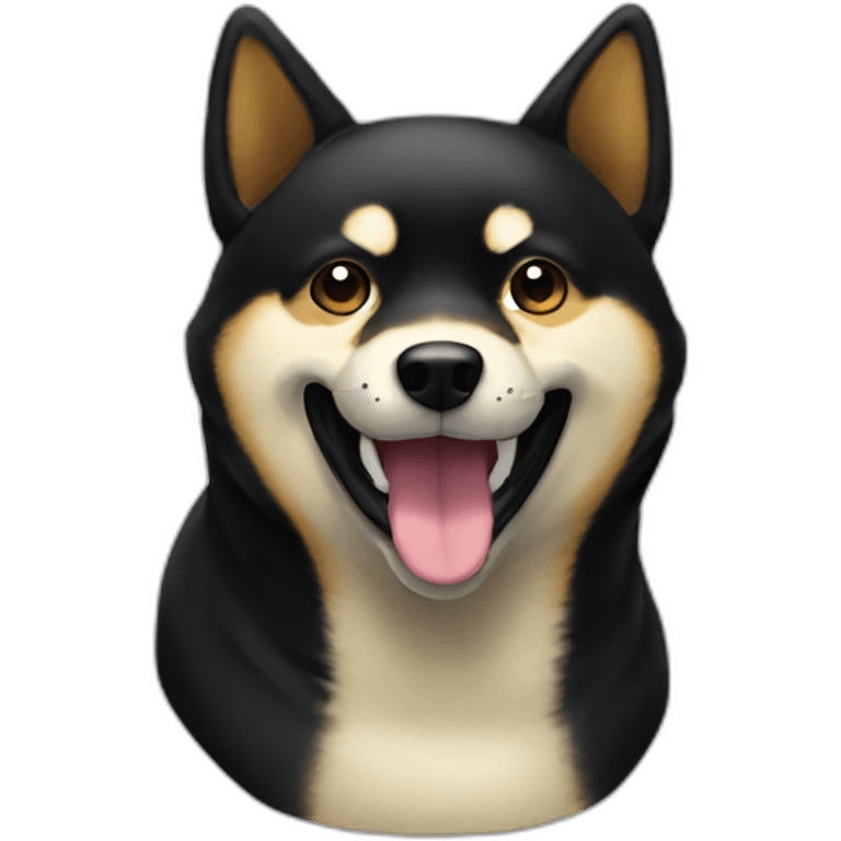 smiling-black-shibainu-face emoji