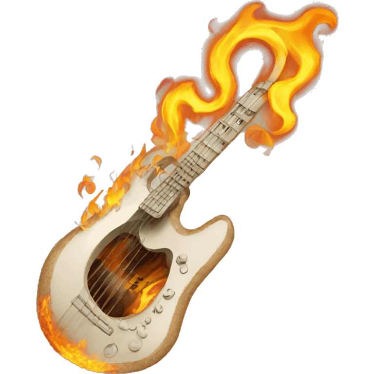 flaming musical note emoji