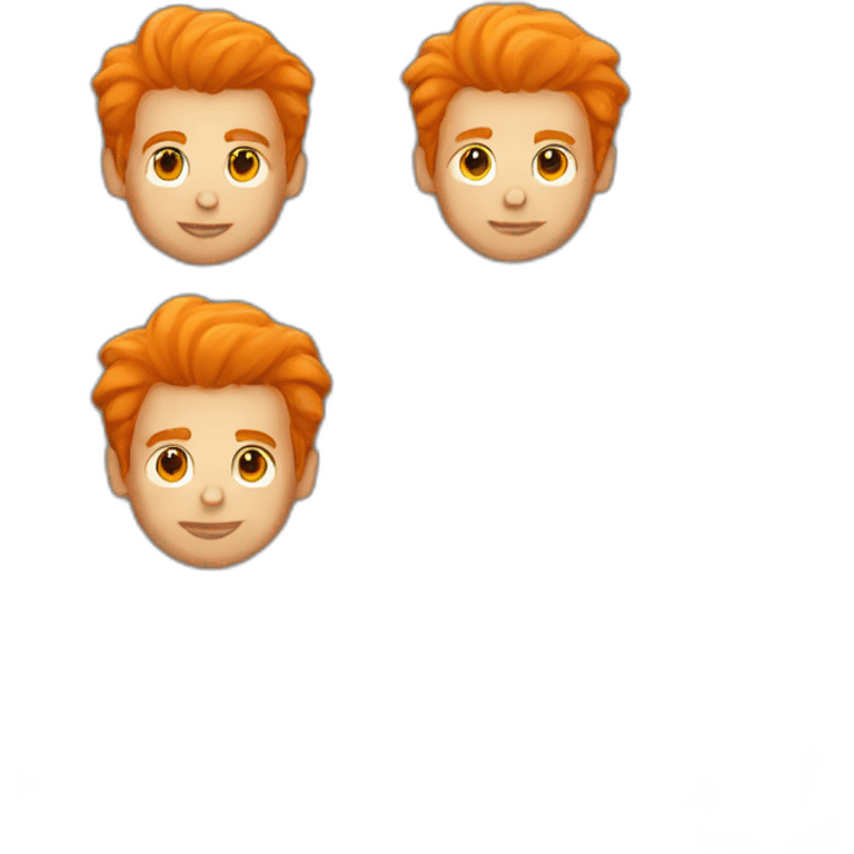 guy with orange hair emoji