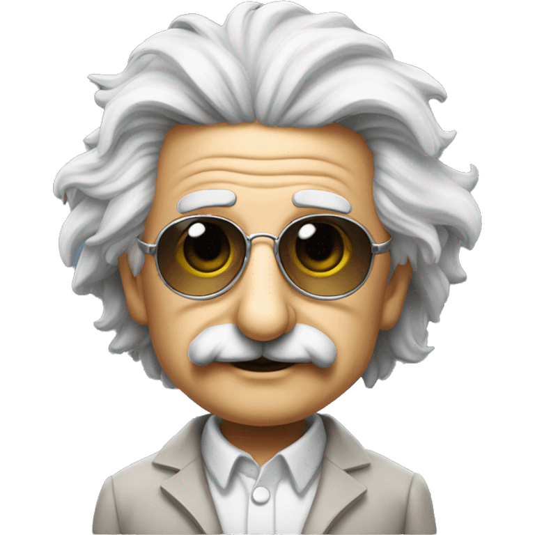 albert einstein sun glasses emoji