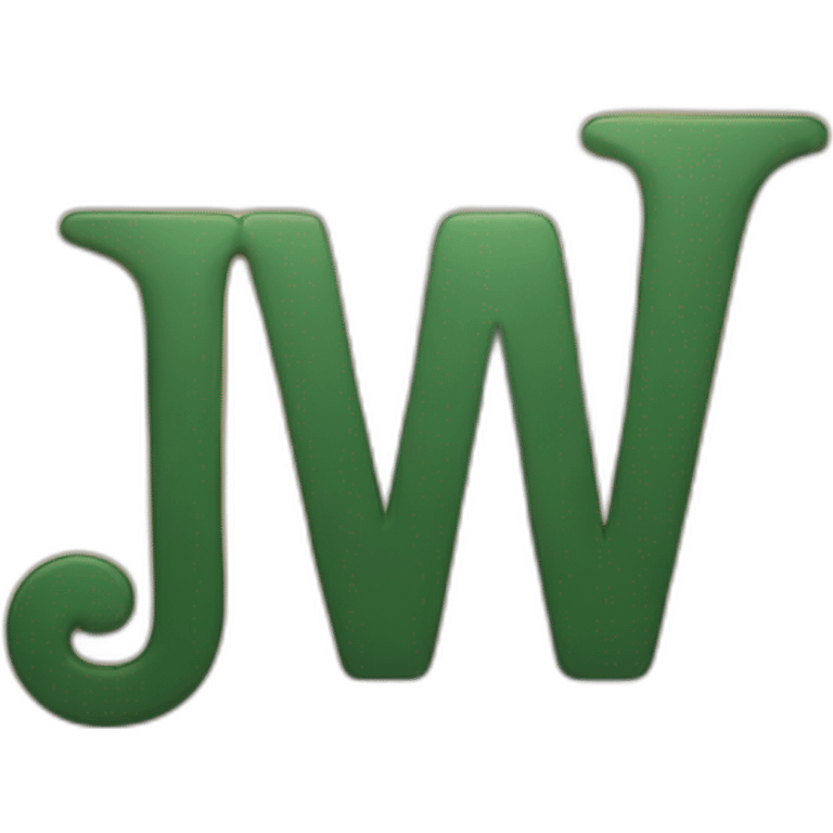 A sign with the inscription "JW" emoji