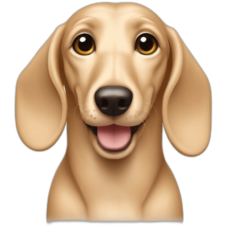 Cream Dachshund emoji