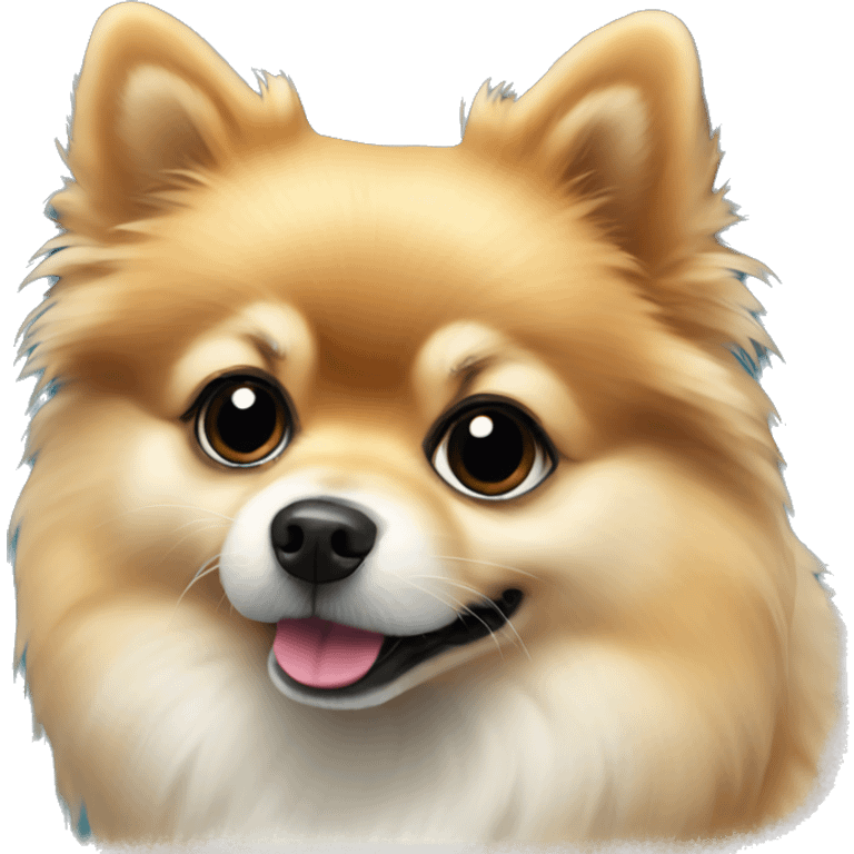 Pomeranian Xmas emoji