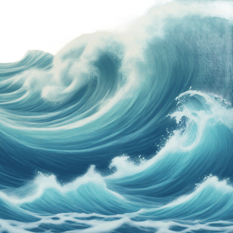 Ocean waves emoji