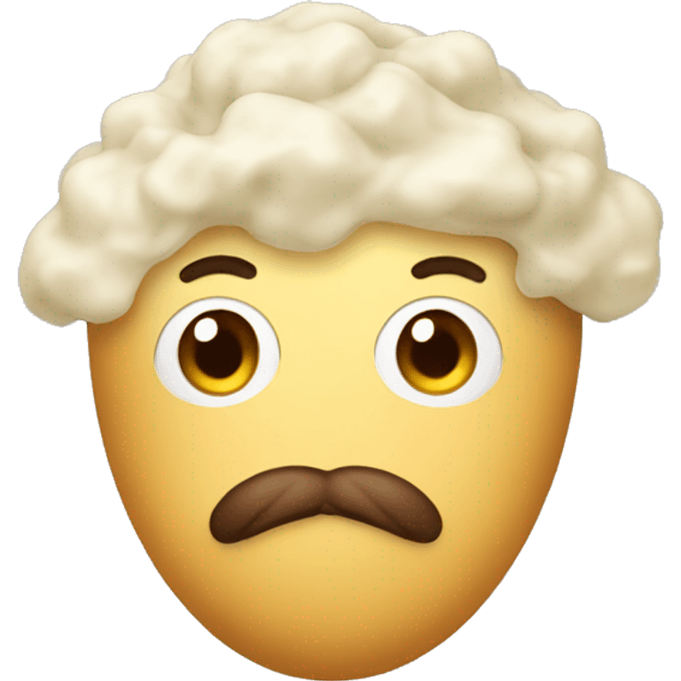 mashed potatoes goatee emoji