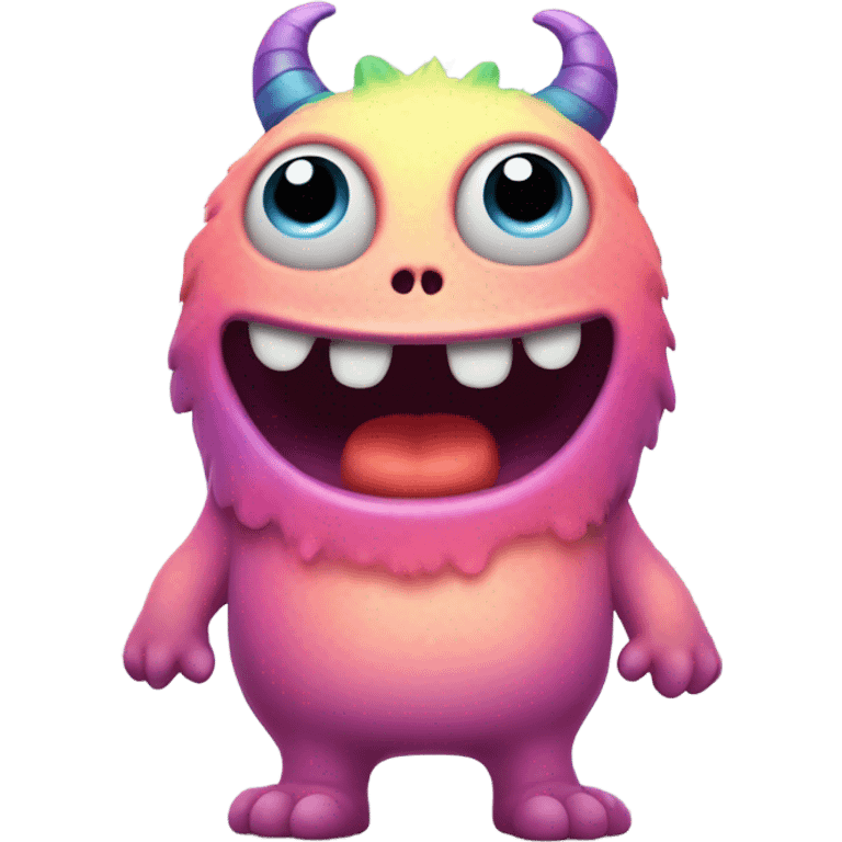 kind funny baby monster emoji