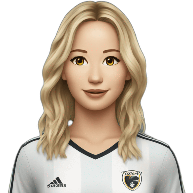 jennifer lawrence playing soccer emoji