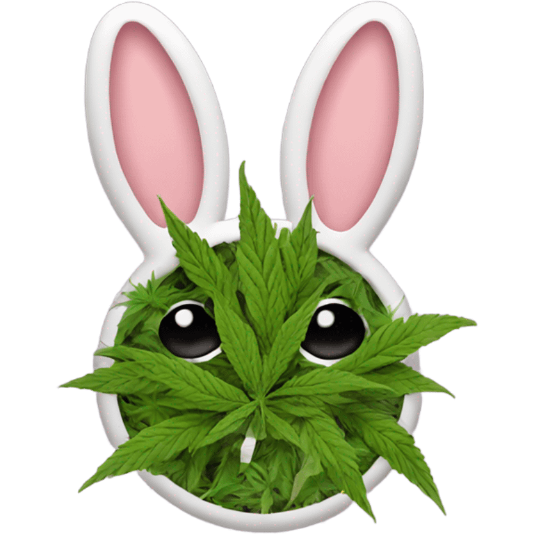 Bunny with weed emoji