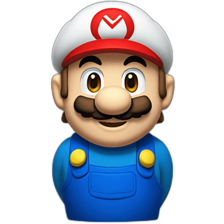 blue Mario emoji