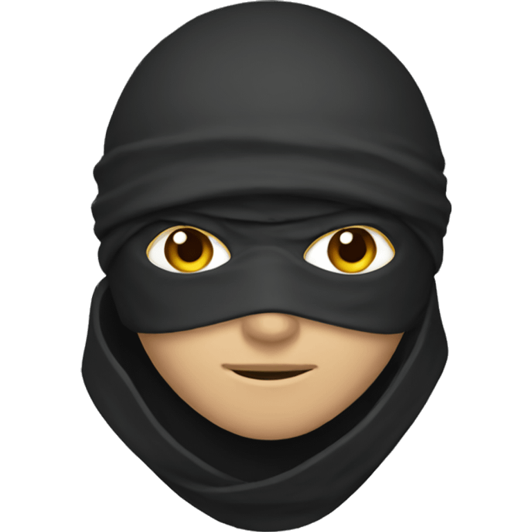 Ninja with united state face emoji