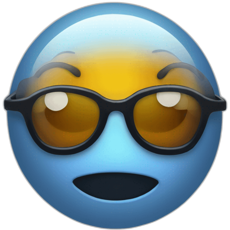 Leukocyte with black glasses emoji