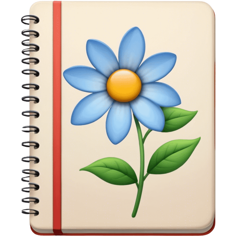 flower notebook emoji