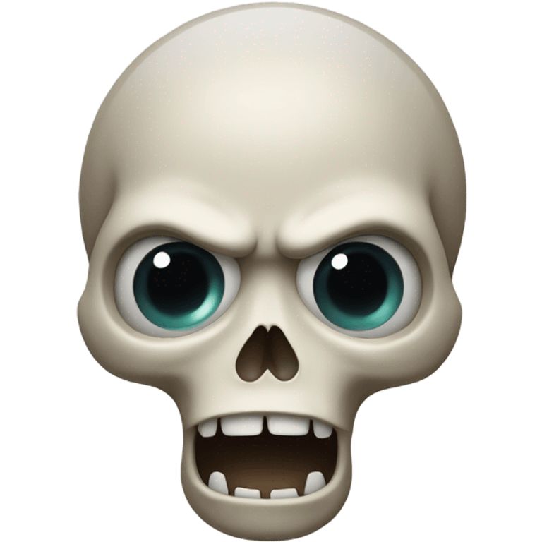 Shocked skull face emoji