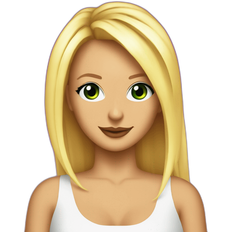 Britney Spears in a techno club emoji