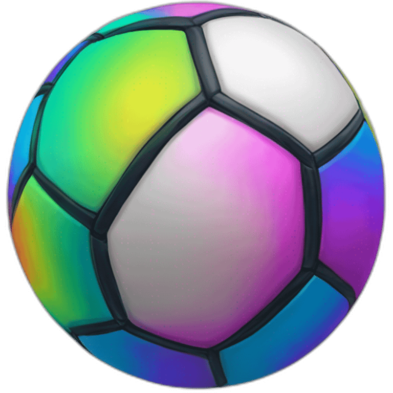 majin bu rainbow flicks soccer ball emoji