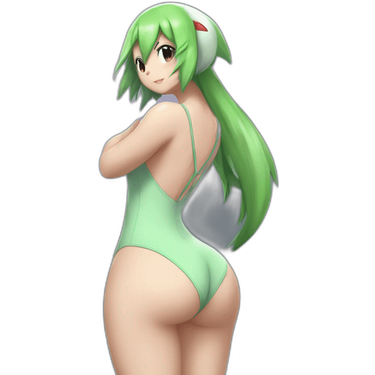 gardevoir pokemon full body pawg small swimsuit back emoji