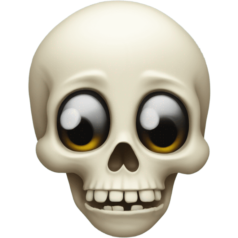 Surprised skull  emoji