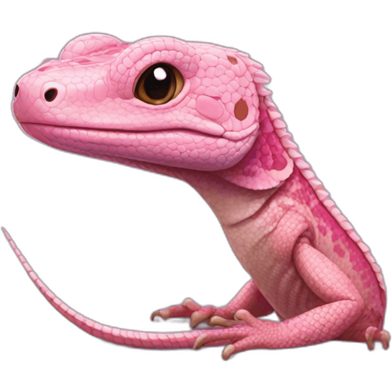 tegu lizard pink emoji