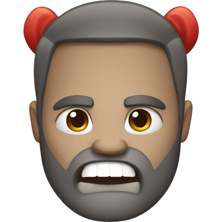 Angry scam caller emoji