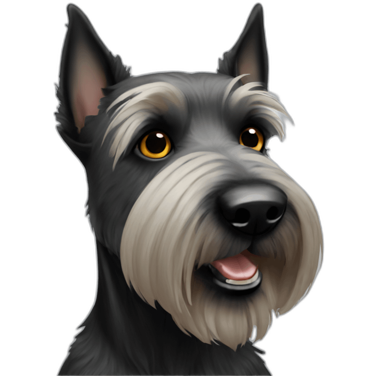 Scottish terrier black eye black dog emoji