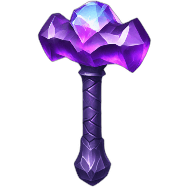 Fantasy vivid crystal hammer  emoji