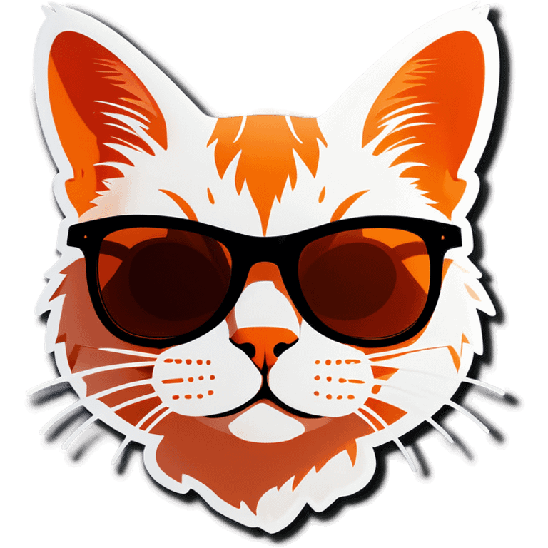 Cat with sunglasses emoji