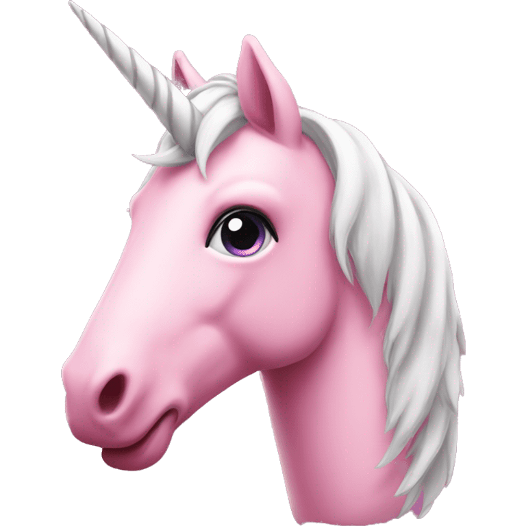 Pink unicorn emoji