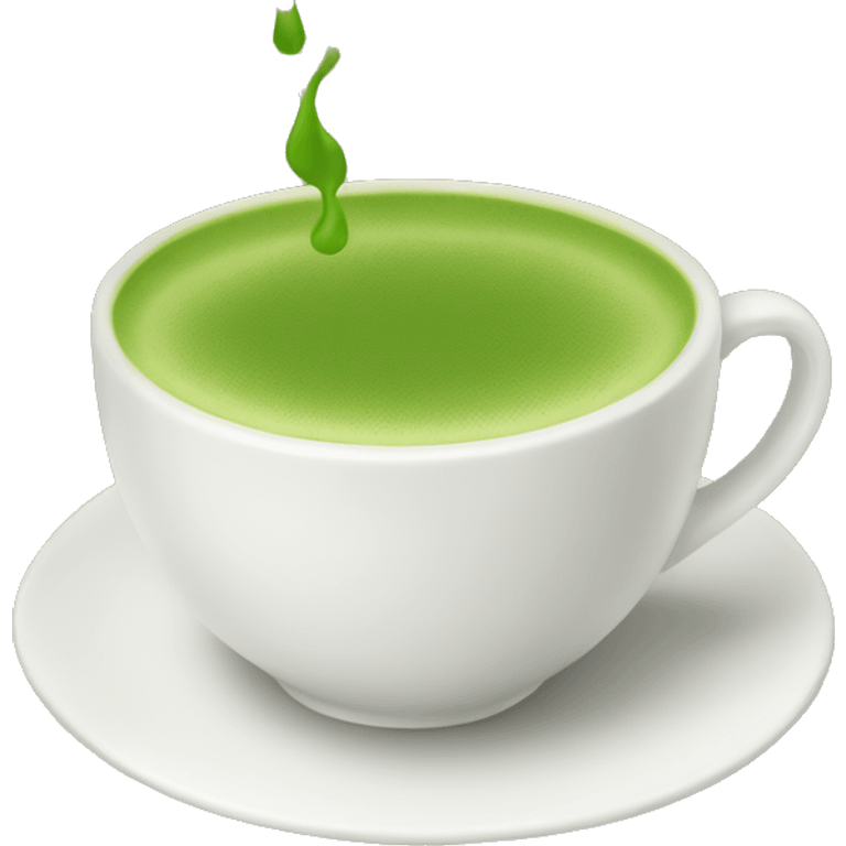 cup of hot matcha emoji