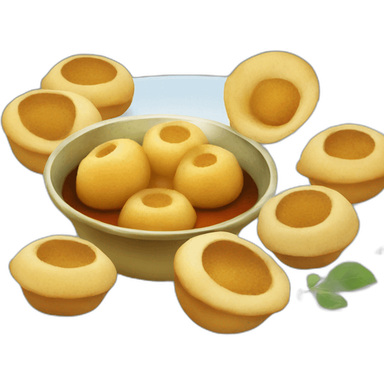 pani puri indian dish emoji