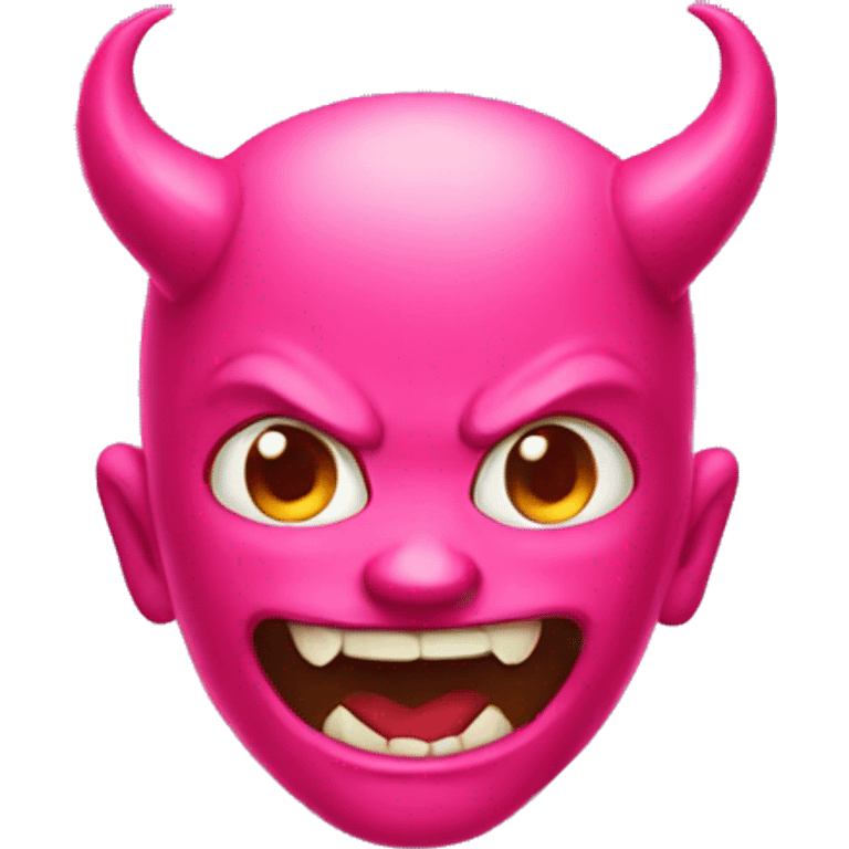 pink devil emoji