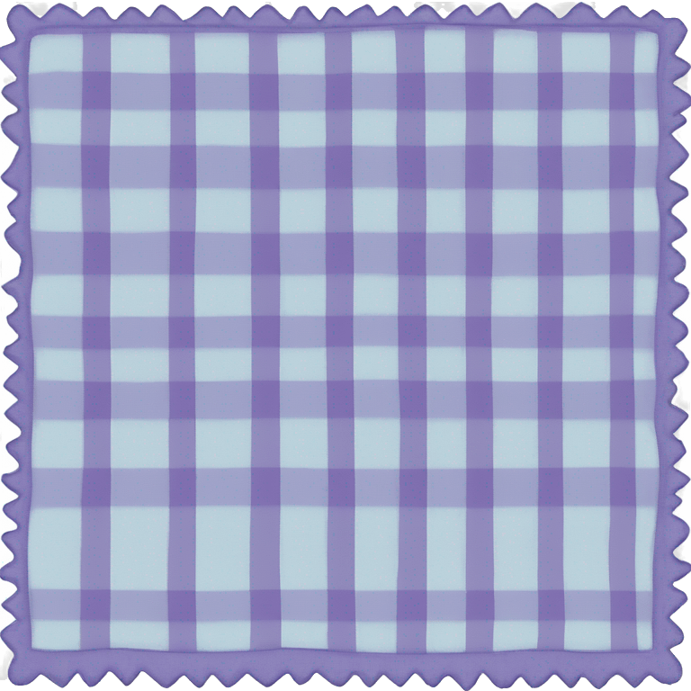 Light blue Purple gingham blanket emoji