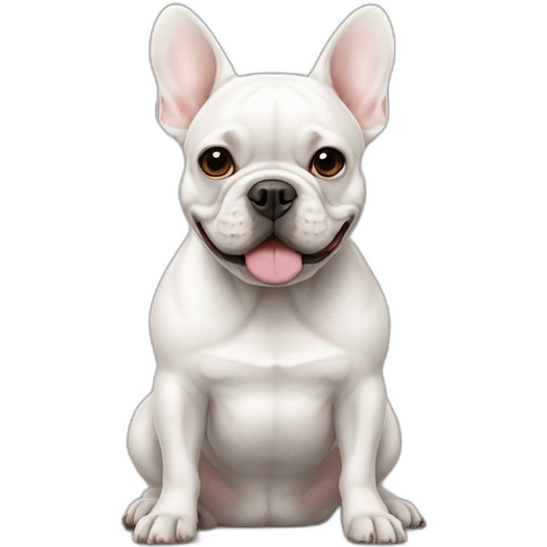 white french bulldog emoji