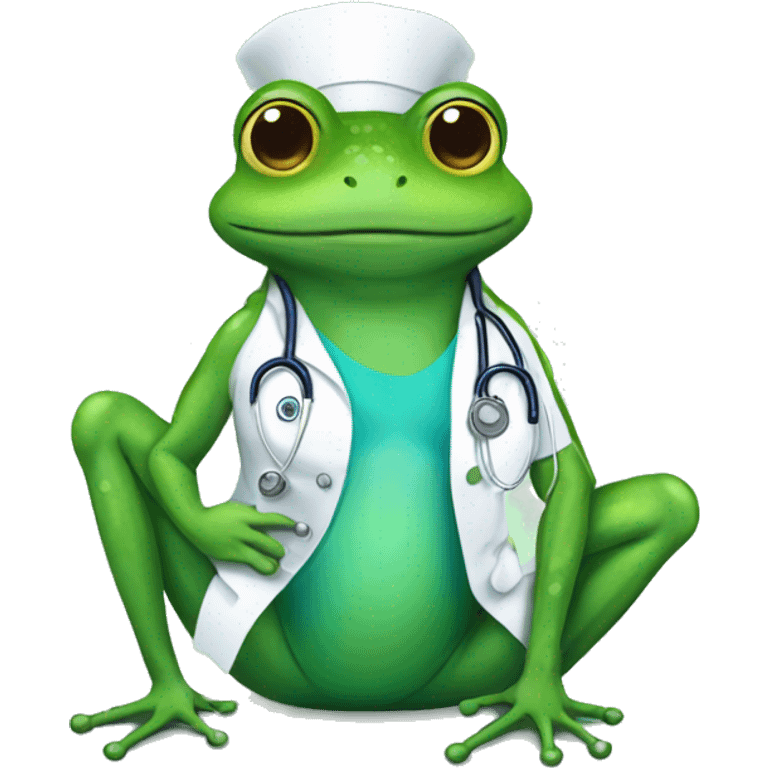 nurse frog emoji