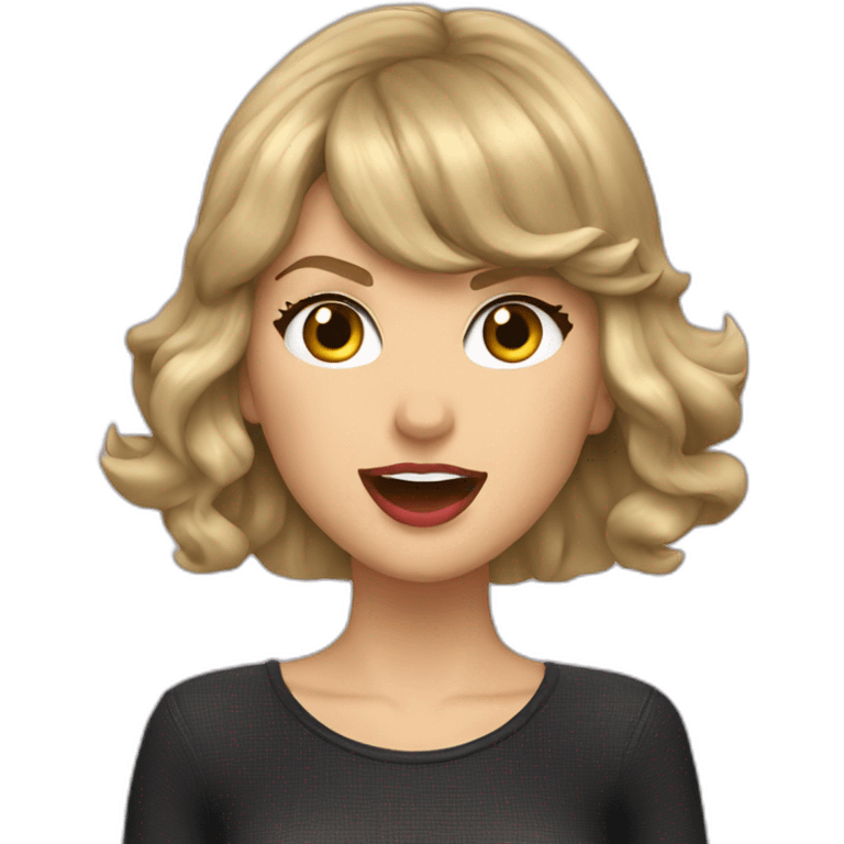 Taylor Swift singing emoji