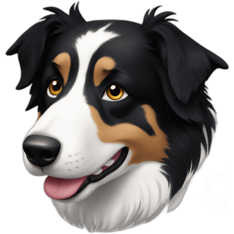 black-and-white-smoothe-coat-border-collie emoji