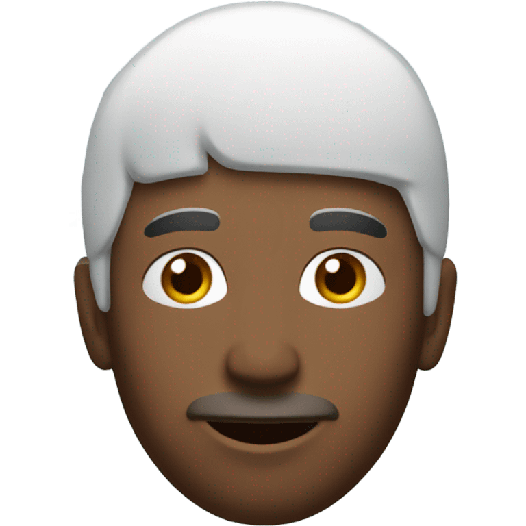 Snow falling onto man’s head emoji