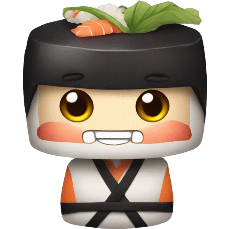 "Cartoon character in the form of sushi" emoji