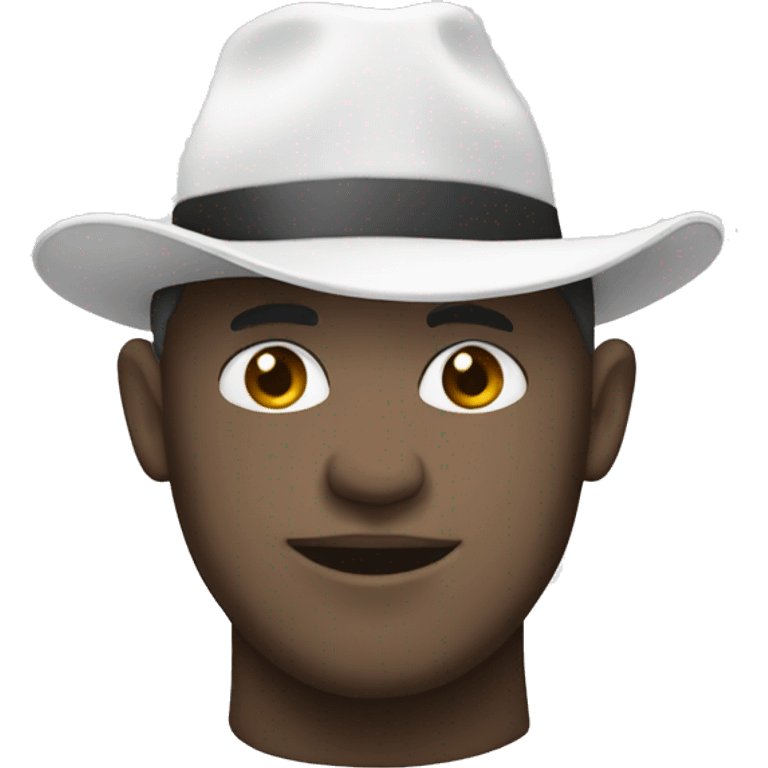 white hat emoji