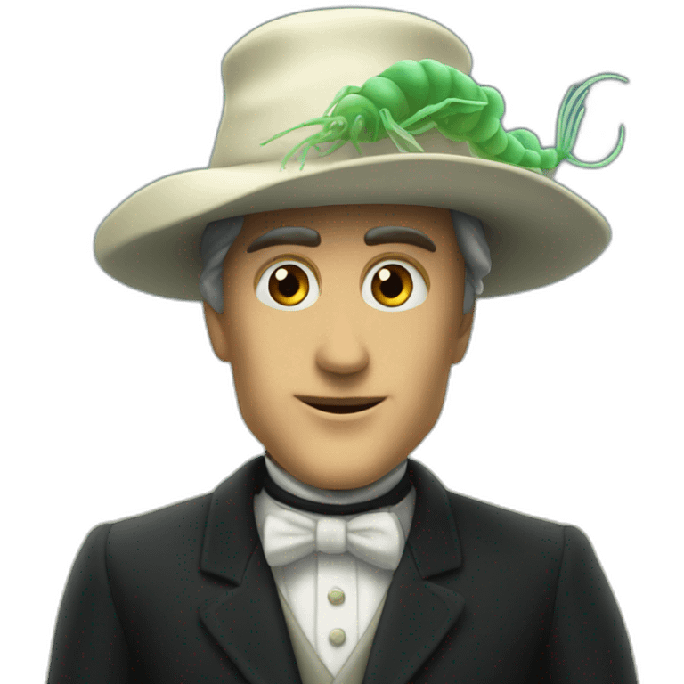 Plankton muscles formal hat classical emoji