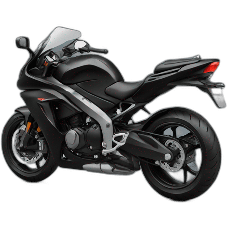 black sport motorcycle emoji