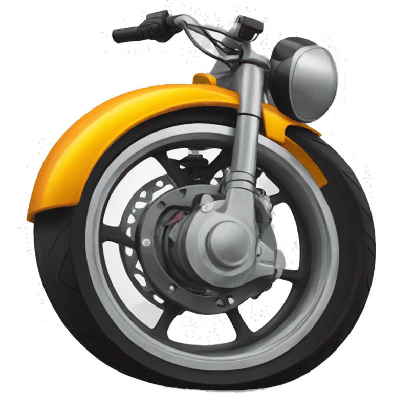 Roue arrière en moto  emoji