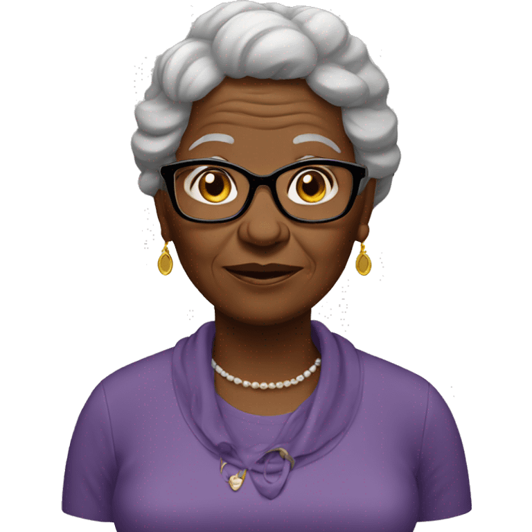 black grandma emoji