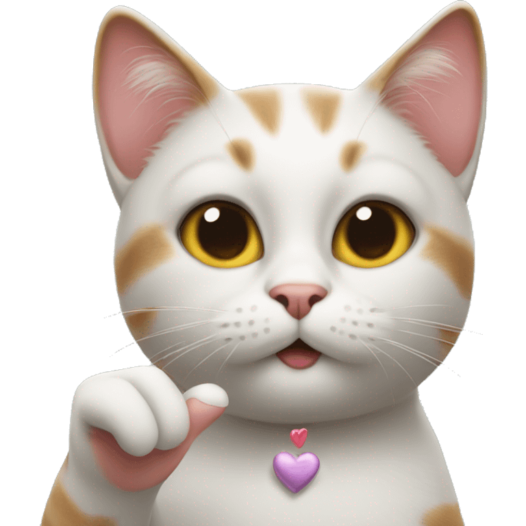 Cat blowing kisses emoji