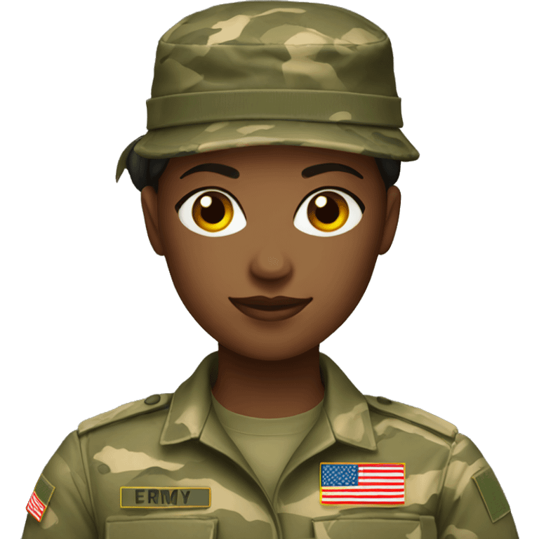 Female army soldier emoji