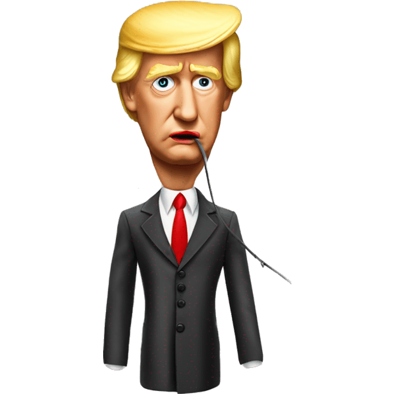  Donald Trump marionette long nose emoji