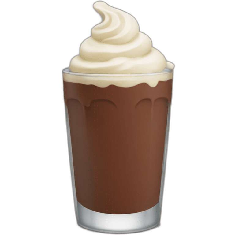 Chocolate shake emoji